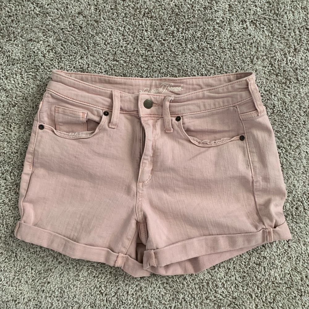 Women's Pink Denim Shorts